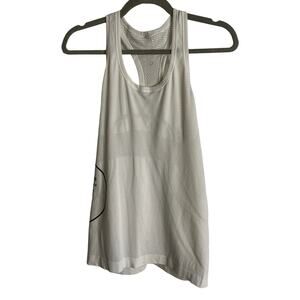 Lululemon Athletica Queenstown Racerback Tank Top Scoop Neck White Size 6